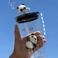 Verre transparent avec un couvercle et une paille réutilisable Panda كوب شفاف مع غطاء وقشة قابلة لإعادة الاستخدام