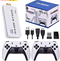 جهاز ألعاب الفيديو اللاسلكي مع وحدات تحكم Console de jeu vidéo rétro sans fil M15 Plus Game Stick avec manettes