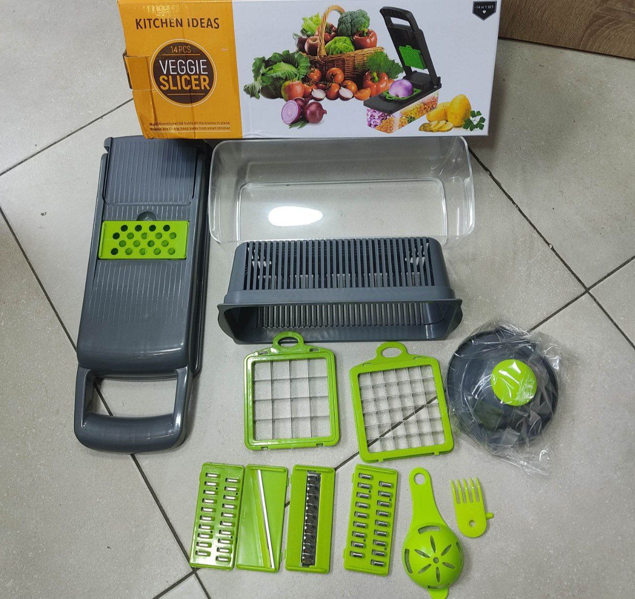 مفرمة الخضار قطاعة وقطاعة للخضراوات وجميع أنواع الفواكه Hachoir à légumes trancheuse et coupe-légumes