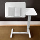 طاولة جانبية للسرير طاولة كمبيوتر محمول بيضاء عصرية بعجلات Table de chevet à roulettes blanche moderne pour ordinateur portable