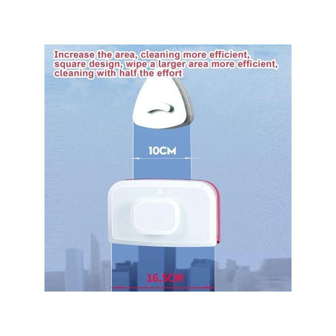 Essuie-glace magnétique double face pour nettoyage de vitre ماسحة زجاج أمامية مغناطيسية مزدوجة الجوانب لتنظيف النوافذ، منظف نوافذ مغناطيسي