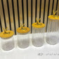 Bocal a sucre en verre scellkg  4PCS