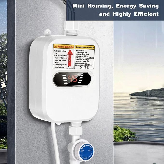 سخان مياه كهربائي فوري مع دش Chauffe-eau électrique instantané avec douche