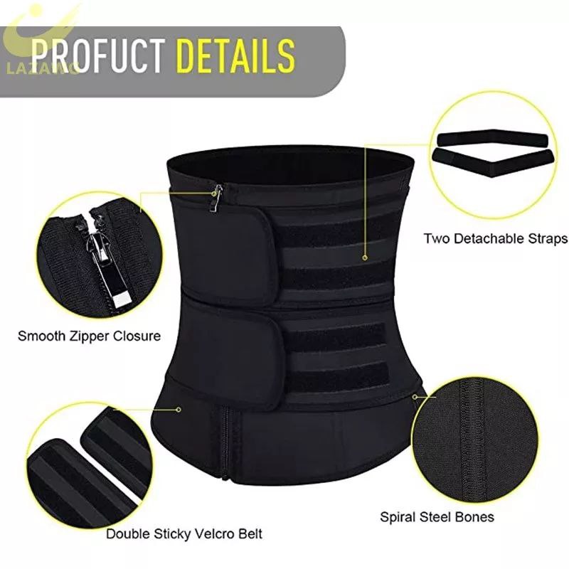 Ceinture de sudation en néoprène avec corset gainant حزام تنحيف الخصر من النيوبرين