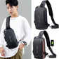 Sac de poitrine multifonction pour homme, sac à bandoulière étanche حقيبة صدر متعددة الوظائف للرجال
