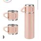 Vacuum flask set Thermos pour conserver les boissons chaudes avec 3 tasses 500 ml