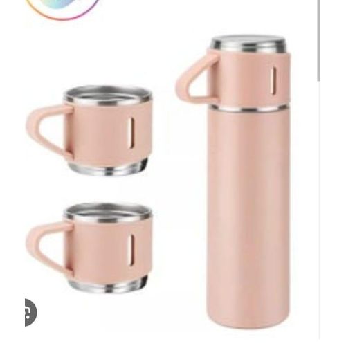 Vacuum flask set Thermos pour conserver les boissons chaudes avec 3 tasses 500 ml