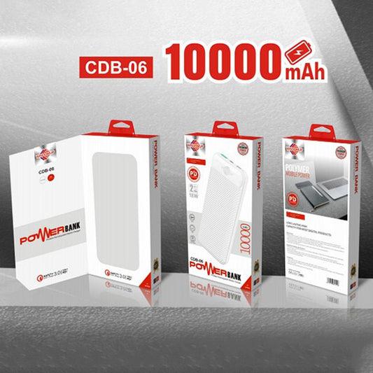 Power Bank  10000mAh Fast Charger CDB-06 WISDOMUP