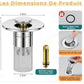 Bouchon de Lavabo en Acier Inoxydable, Écumoire de Drainage  سدادة الحوض المصنوعة من الفولاذ المقاوم للصدأ