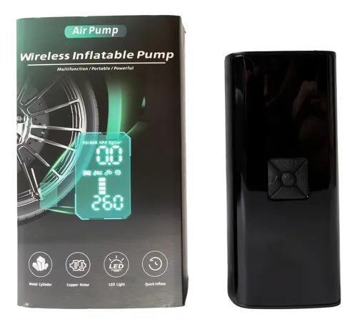 Compresseur d'air sans fil, pompe à air portable, gonfleur de pneus ضاغط هواء لاسلكي، مضخة هواء محمولة، منفاخ إطارات للسيارة