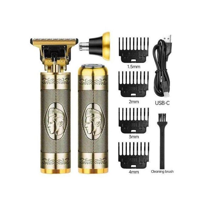 ماكينة حلاقة كهربائية ماكينة تشذيب احترافية Tondeuse professionnelle 3 en 1 pour homme visage et cheuveux