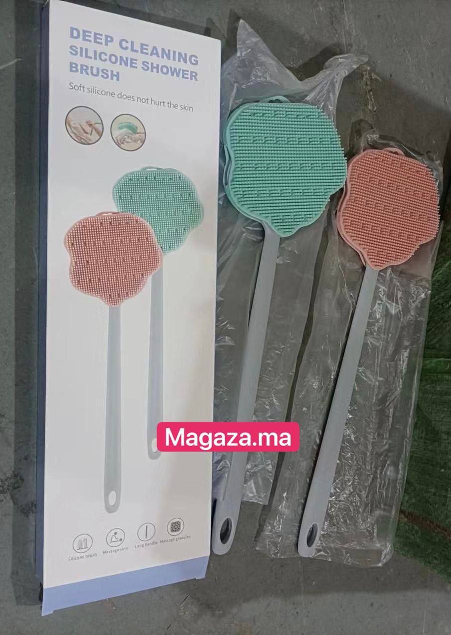 Deep cleaning silicone shower brush فرشاة الاستحمام السيليكونية للتنظيف العميق