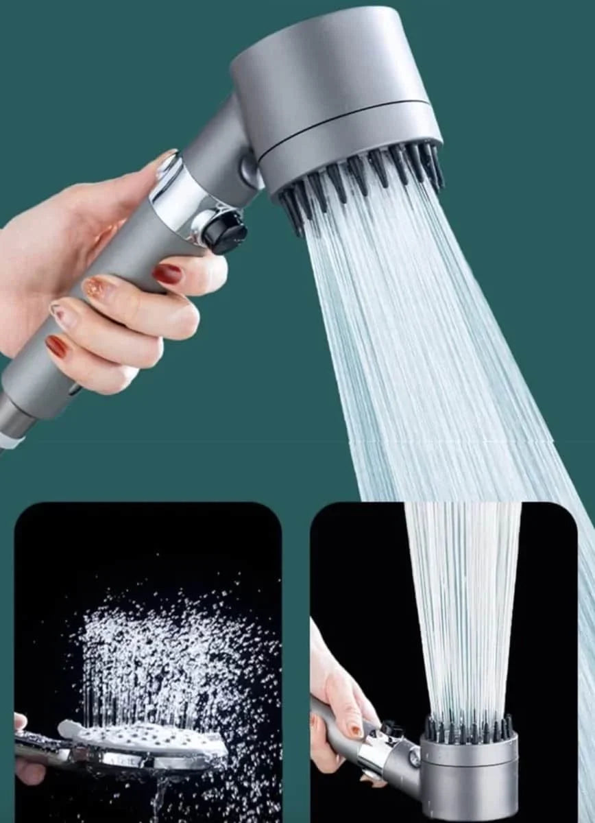 رشاش الحمام بالمشط سيليكون Pommeau de douche haute pression 4 modes