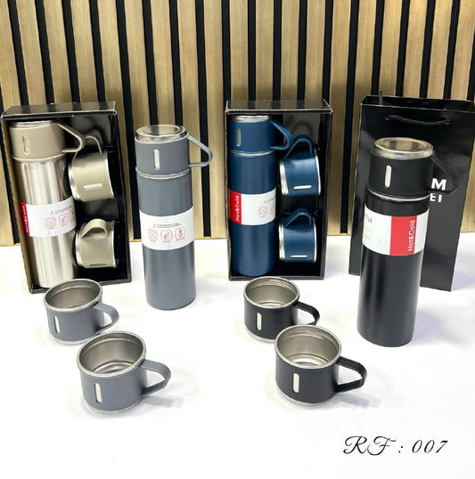 Vacuum Flask Set طرموس لحفظ المشروبات الساخنة والباردة Thermos