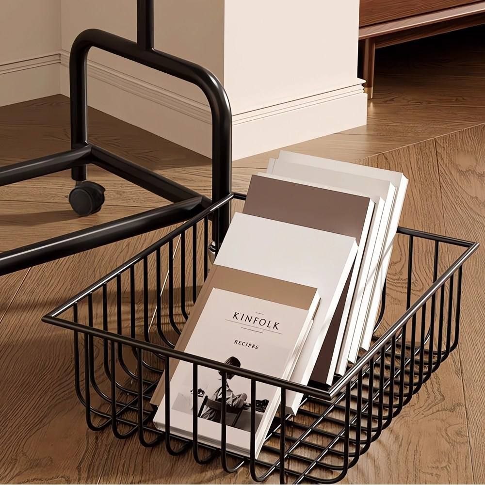 طاولة جانبية متحركة Table d'appoint mobile est un chariot de rangement compact avec roulettes