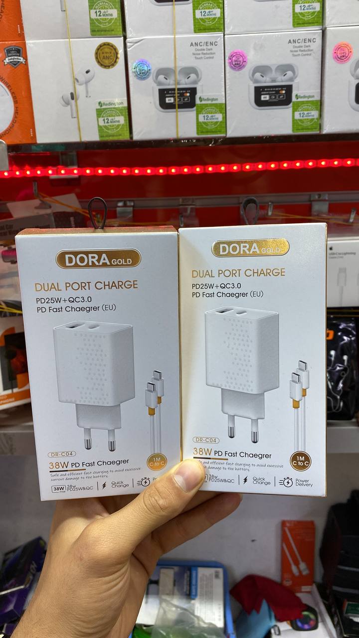 DORA 2Ports USB PD25W QC3.0 FAST CHARGER