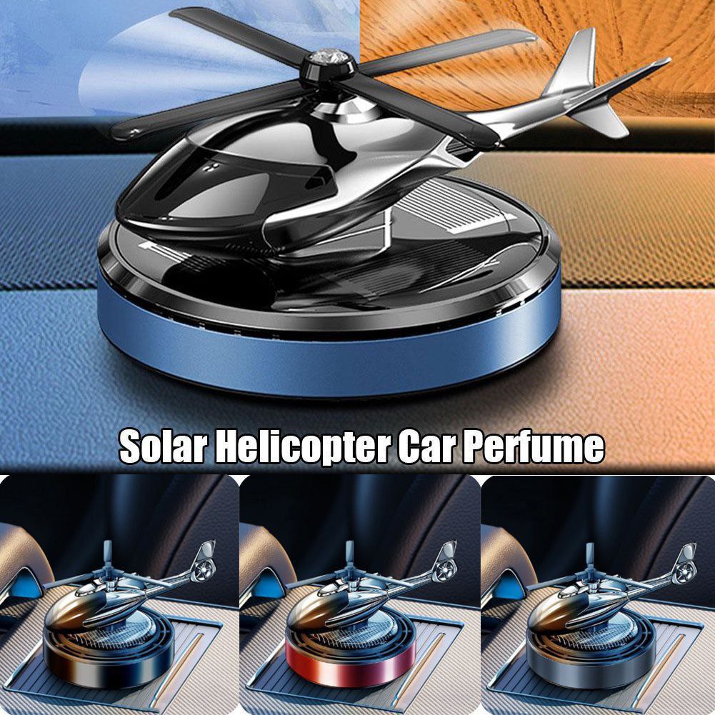 Diffuseur De Parfum De Voiture à énergie solaire en forme  Hélicoptère