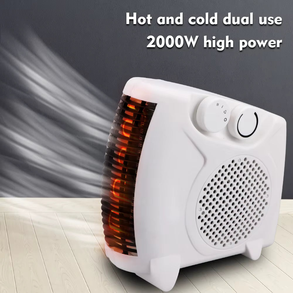 سخان كهربائي 3 في 1 ومروحة تكييف هواء محمولة Chauffage électrique 2000W Mini radiateur soufflant portable