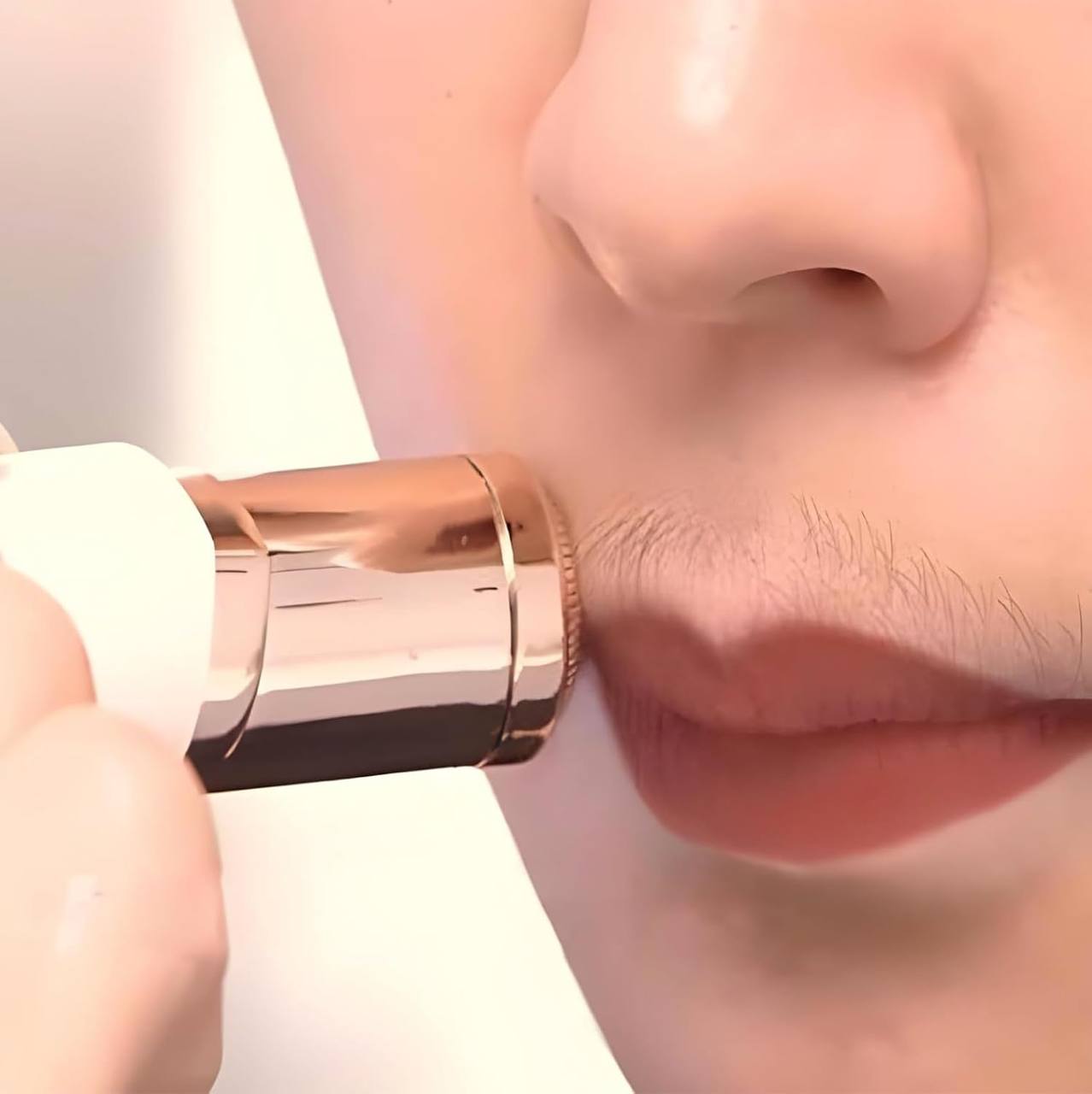 أداة إزالة شعر بدون ألم للنساء، جهاز إزالة الشعر للشفاه العلوية والذقن والحواجب والرقبة والساق