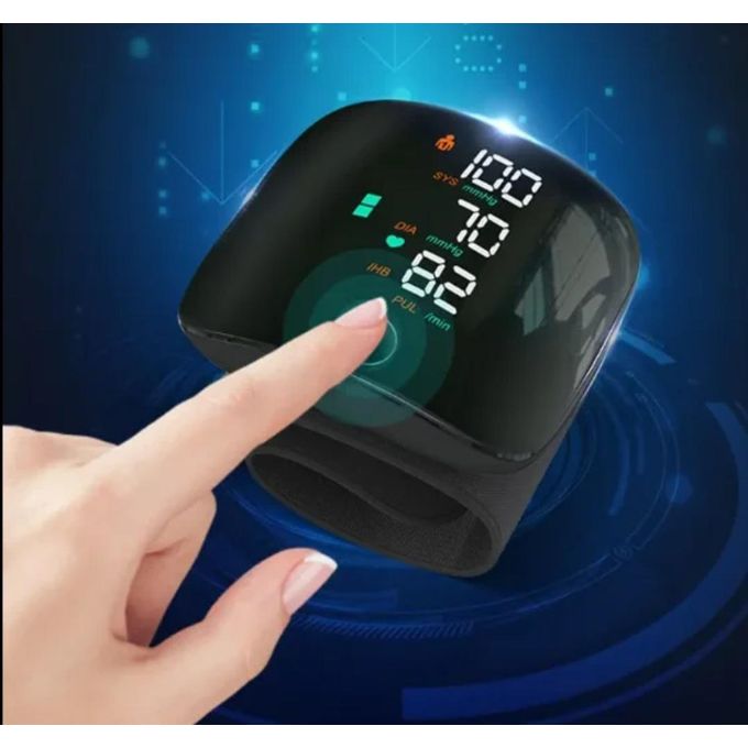 جهاز ضغط الدم الإلكتروني المحمول القابل لإعادة الشحن  Tensiomètre Électronique de Poignet Portable rechargeable tactile rétroéclairé