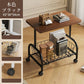 طاولة جانبية متحركة Table d'appoint mobile est un chariot de rangement compact avec roulettes