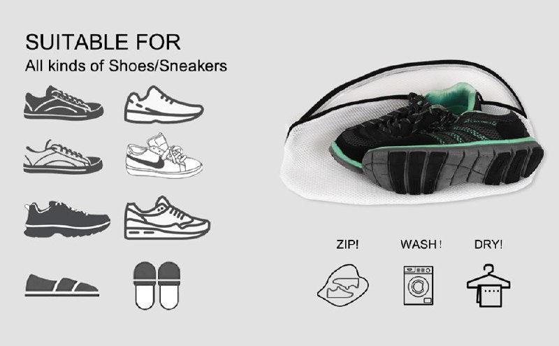 أكياس غسيل الأحذية للغسالة Shoe washing bags for washing machine