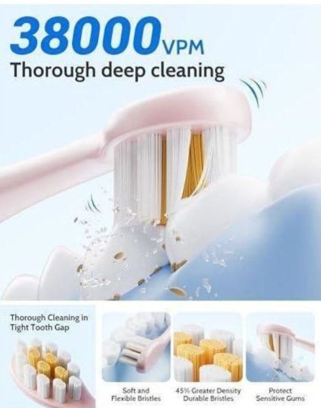 Brosse à Dents Électrique Automatique 6 Modes فرشاة أسنان كهربائية أوتوماتيكية بستة أوضاع، قابلة لإعادة الشحن