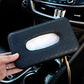 علبة مناديل ورقية للسيارة مصنوعة من الجلد الصناعي الأسود Boîte à mouchoirs pour voiture en cuir PU noir