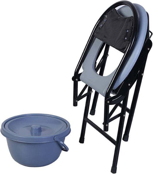 Chaise toilette portable pour extérieur pratique كرسي مرحاض عملي محمول للاستخدام الخارجي