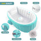 Baignoire gonflable pour bébé avec un coussin antidérapant central حوض استحمام قابل للنفخ للأطفال مزود بوسادة مركزية مانعة للانزلاق