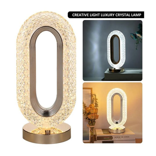 مصباح طاولة فاخر يعمل باللمس بتقنية LED Lampe de Table LED Tactile en cristal de LUXE