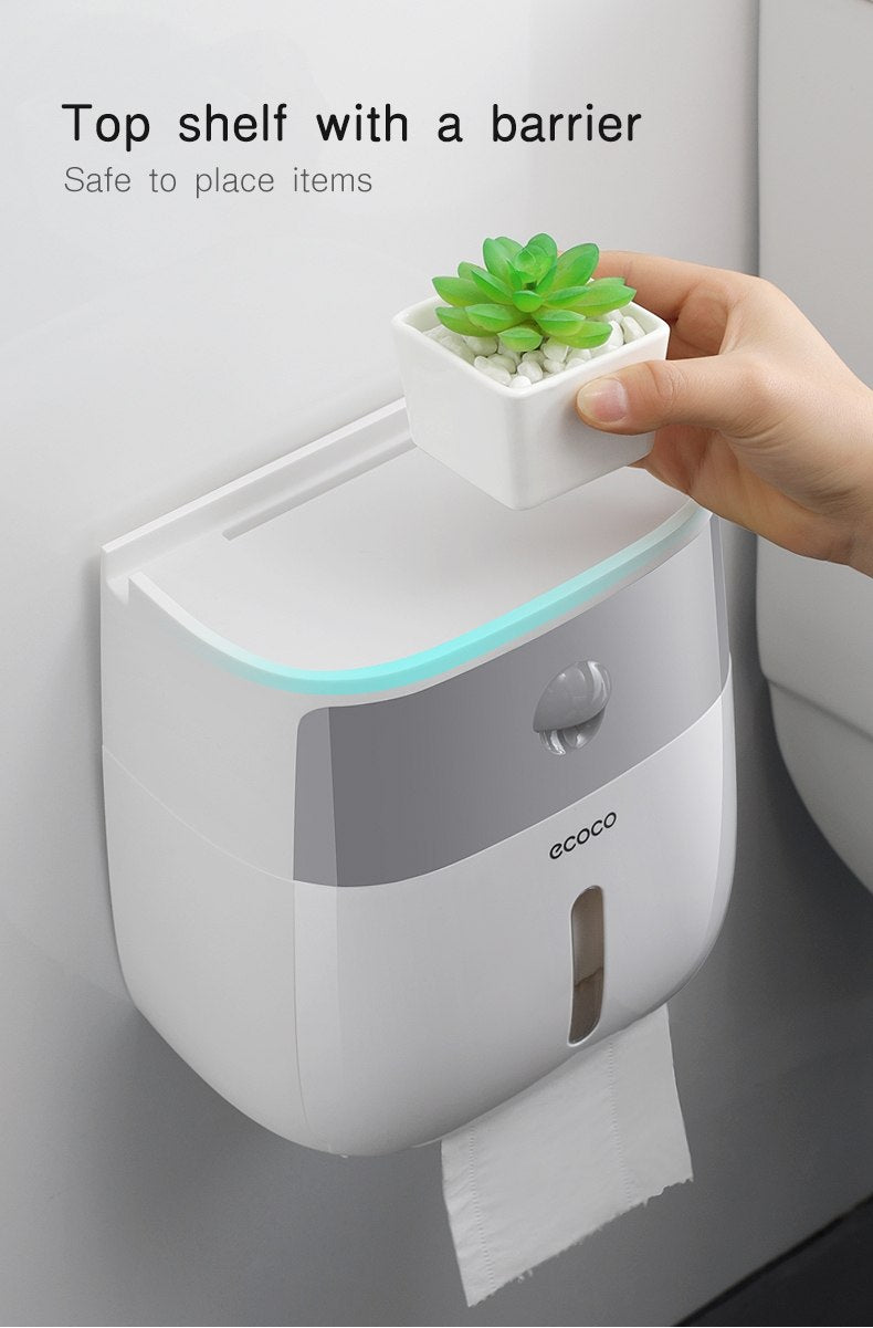 ecoco Porte-papier hygiénique Ecoco Double Couche F Tissu Imperméable