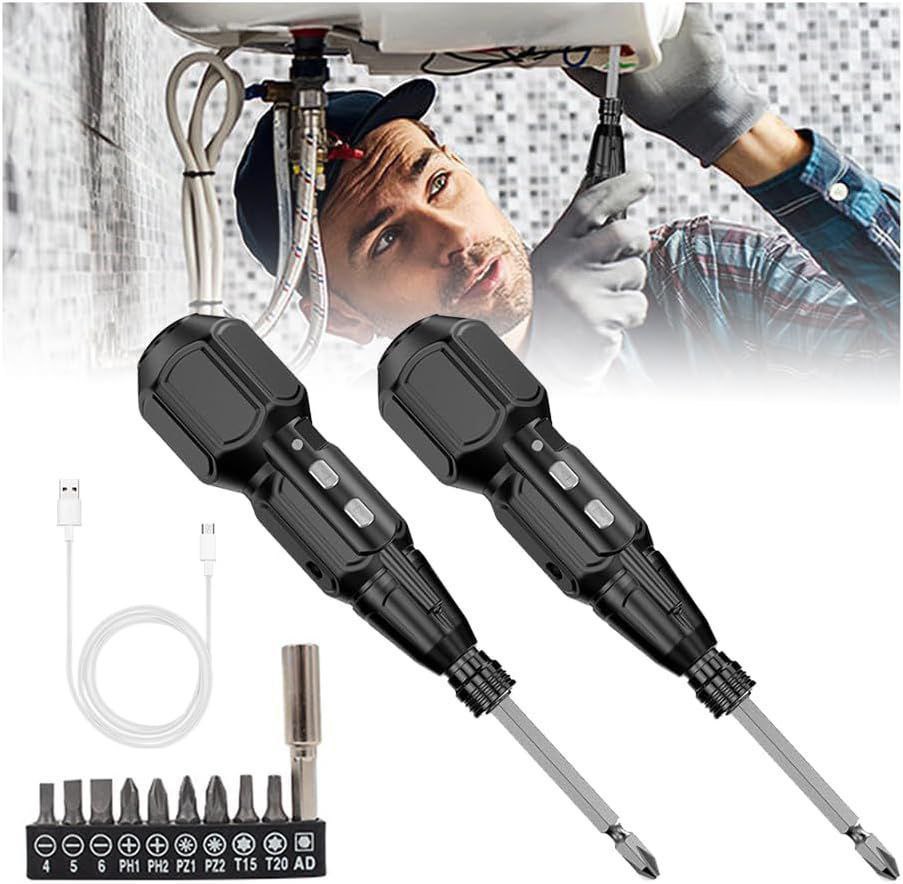 Mini tournevis électrique sans fil avec pointe magnétique