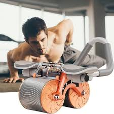 Roue abdominale à rebond automatique عجلة بطن ذاتية الارتداد مع مؤقت ودعم للكوع والركبة