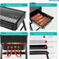 شواية دايونغ المحمولة للشواء فحم خارجية صغيرة الحجم تتسع من 2 إلى 8 أشخاص Barbecue portable au charbon de bois compact pour 2 à 8 personnes