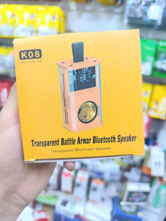 haut parleur Transparent mecha bluetooth speaker K08
