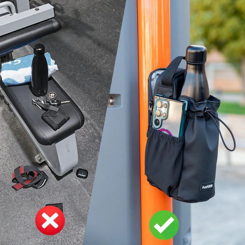 Sac de sport magnétique compact et léger حقيبة رياضية مغناطيسية صغيرة الحجم وخفيفة الوزن، مقاومة للماء مع ملحق مغناطيسي من النيوديميوم