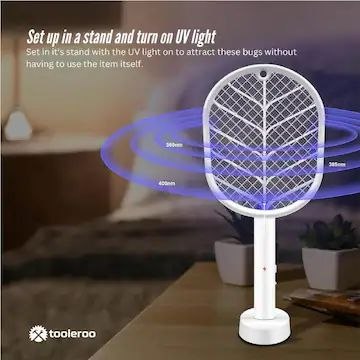 Raquette à moustiques rechargeable 2 en 1 مضرب ناموس قابل لإعادة الشحن