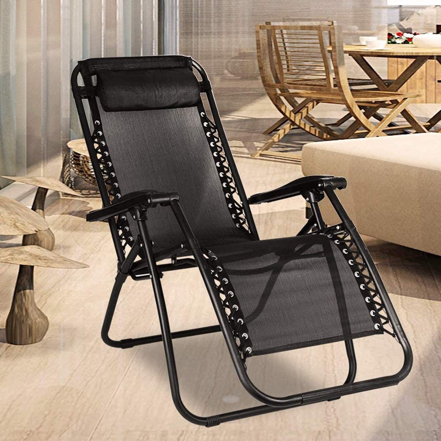 Chaise pliante en tissu كرسي استرخاء كرسي قابل للطي من القماش البديل لكراسي الشاطئ والتخييم الخارجية