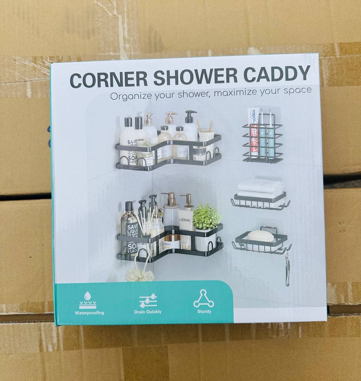 Corner shower caddy رف زاوية للاستحمام