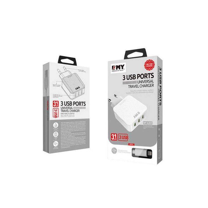 Chargeur 3 ports USB