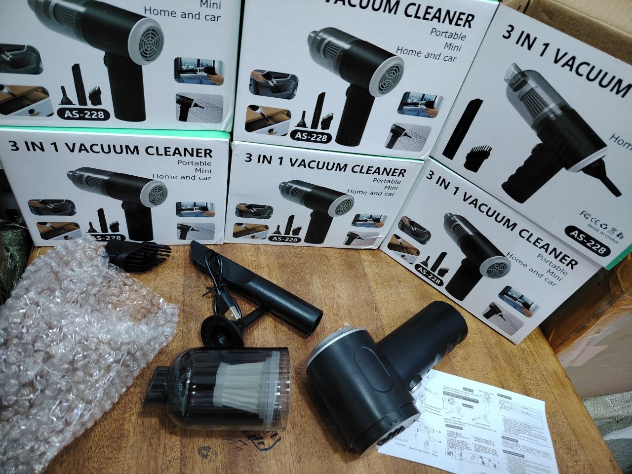 3in1 Vacuum cleaner portable mini voiture maison AS-228 مكنسة كهربائية صغيرة محمولة 3 في 1 للسيارة أو المنزل AS-228