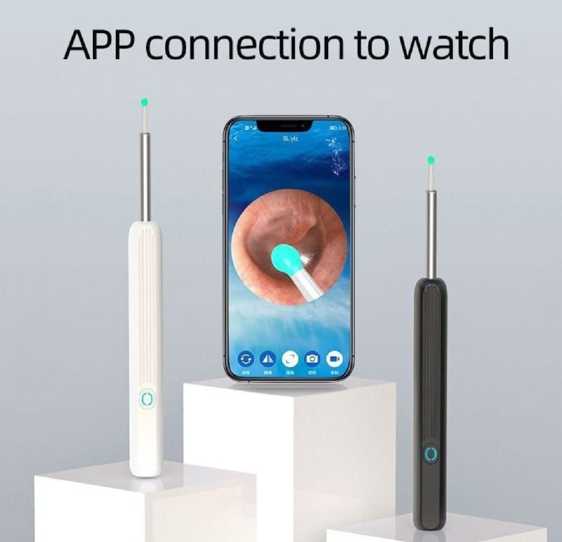 Cure-Oreilles Visible Sans Fil NE3 HD avec Recharge Type-C منظف الأذن اللاسلكي المرئي NE3