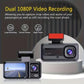 كاميرا لوحة القيادة Full HD 1080P بثلاث عدسات مسجل DVR برؤية ليلية Vehicle Blackbox DVR Full HD1080 Dashcam 3 Caméras Avant Intérieur Arrière avec WiFi