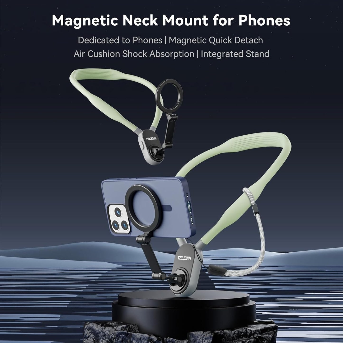 حامل مغناطيسي للرقبة للهاتف Support magnétique suspendu au cou pour téléphone