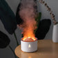 Flame Aroma Diffuser مرطب نار بركان كهربائي ذكي بالموجات فوق الصوتية رائحة معطر مرطب هواء شعلة