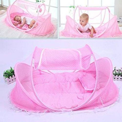 Lit Portable pliable pour bébé 4 pièces, moustiquaire سرير أطفال قابل للطي مكون من 4 قطع مع ناموسية