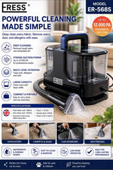ER-568S Machine de nettoyage de tapis portable, aspirateur آلة تنظيف سجاد محمولة، مكنسة كهربائية رطبة وجافة