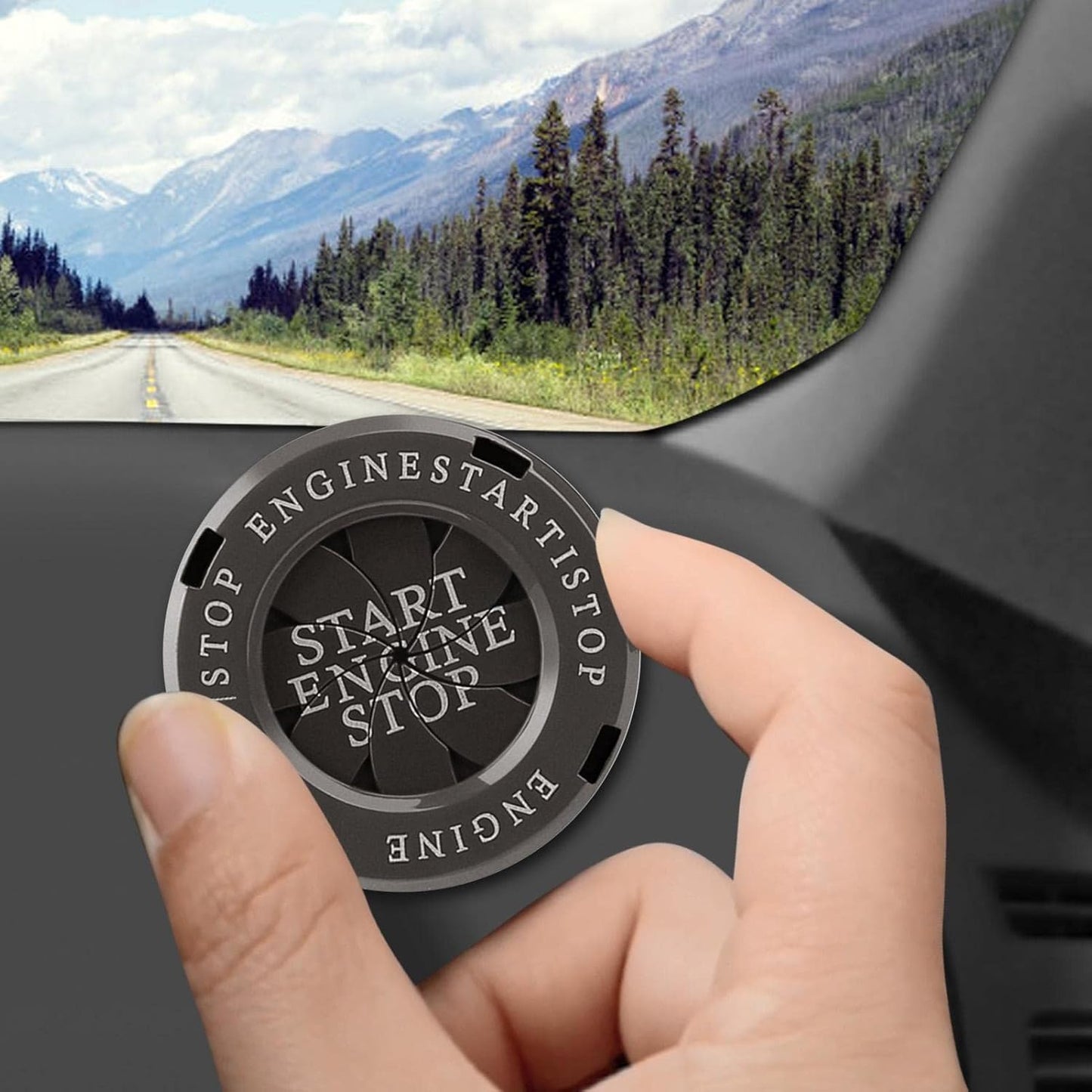 غطاء حماية مقاوم للخدش لزر بدء تشغيل السيارة Coque de protection anti-rayures pour bouton de démarrage de voiture