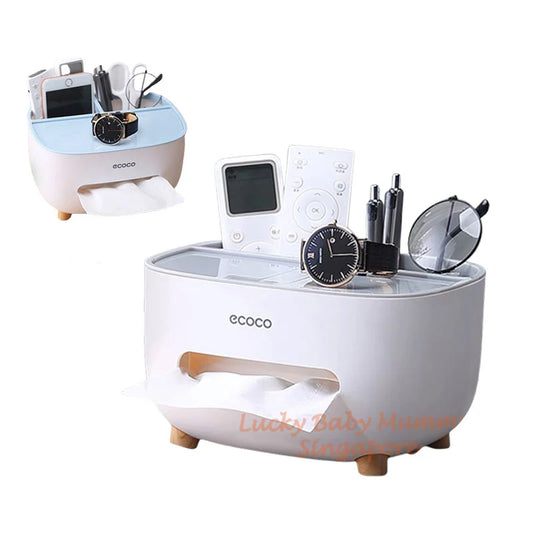 صندوق مناديل ورقية متعدد الوظائف من Ecoco Minimalist Boîte à mouchoirs multifonctionnelle